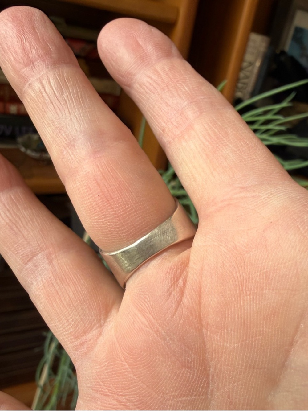 Acid Queen Warrior Shield Ring, Rose Quartz and Citrine, Size US 8 - Picture 3 of 9